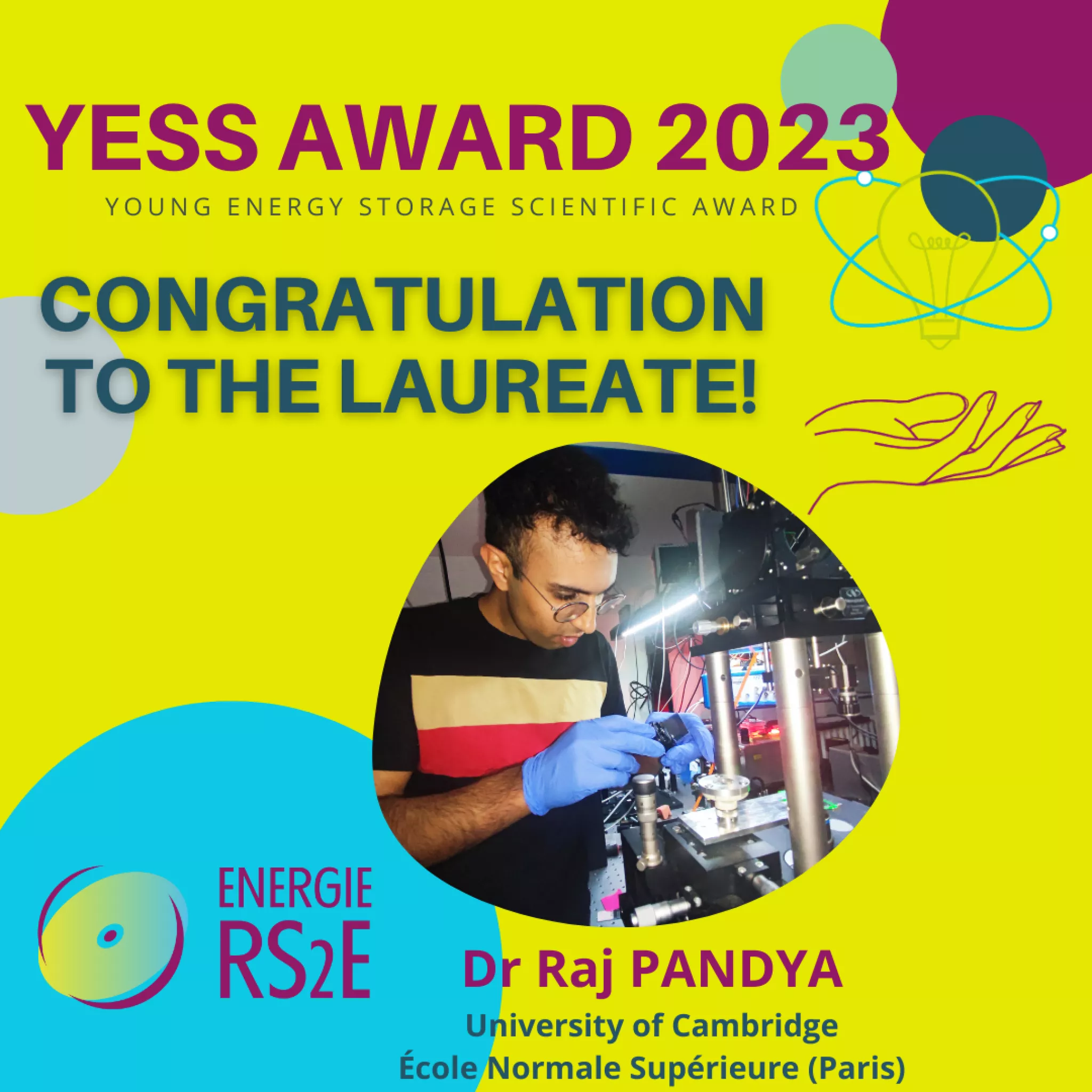 Raj Pandya Yess Award 2023 winner